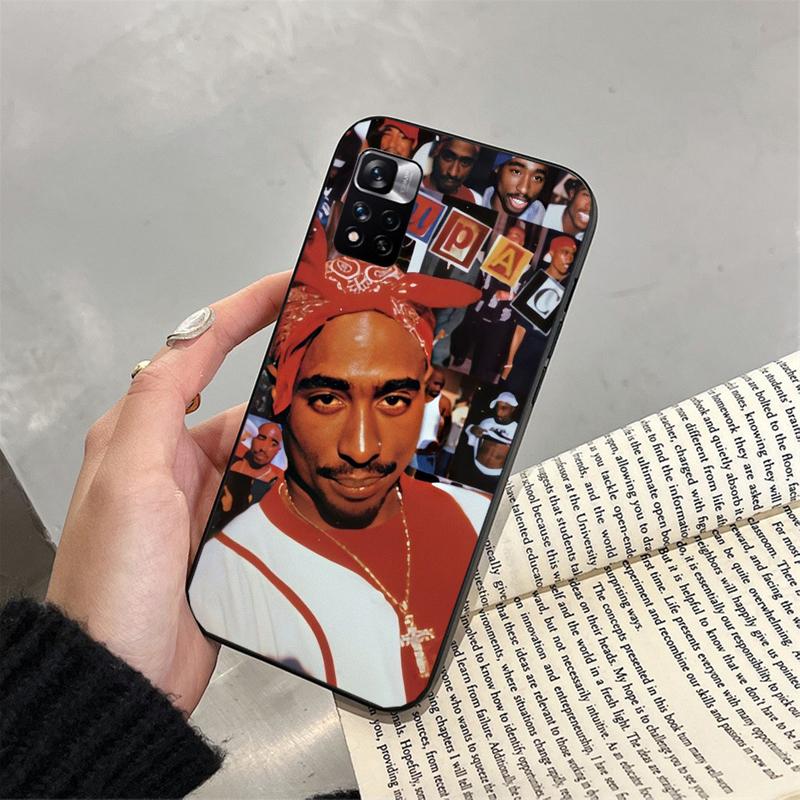 Phone Case For Xiaomi Redmi note 13 12 Pro 11S 11 10 Pro 10S 12S Redmi 10 10C 9C 13C Tupac 2pac Singer Case