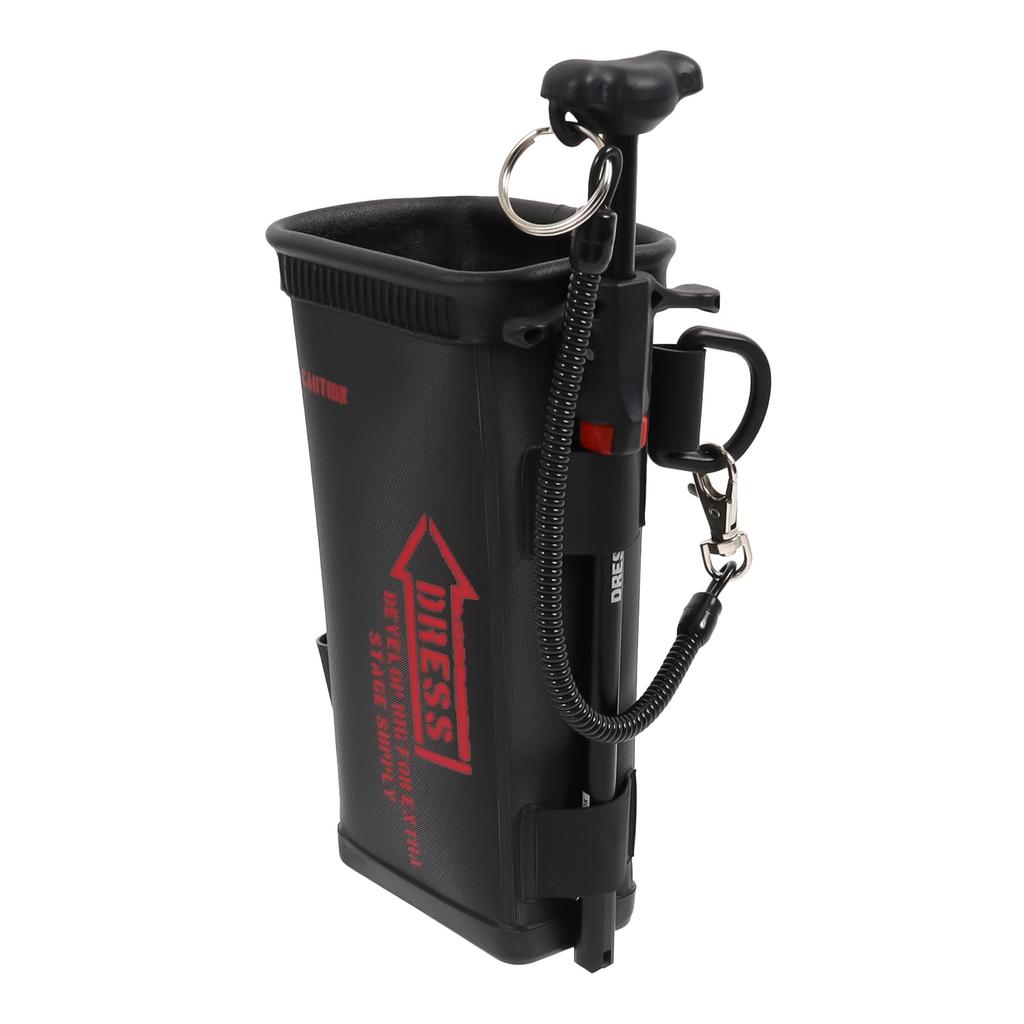 DRESS EVO Black X Red Fishing Tackle Box Tool Case Fish Grabber Multi-Holder Multi-Case