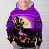 Autumn Comfortable Sports Leisure Long Sleeved Pullover Hooded Sweatshirt Children Fun Series Pattern Loose Versatile Pocketless 3d Hoodies