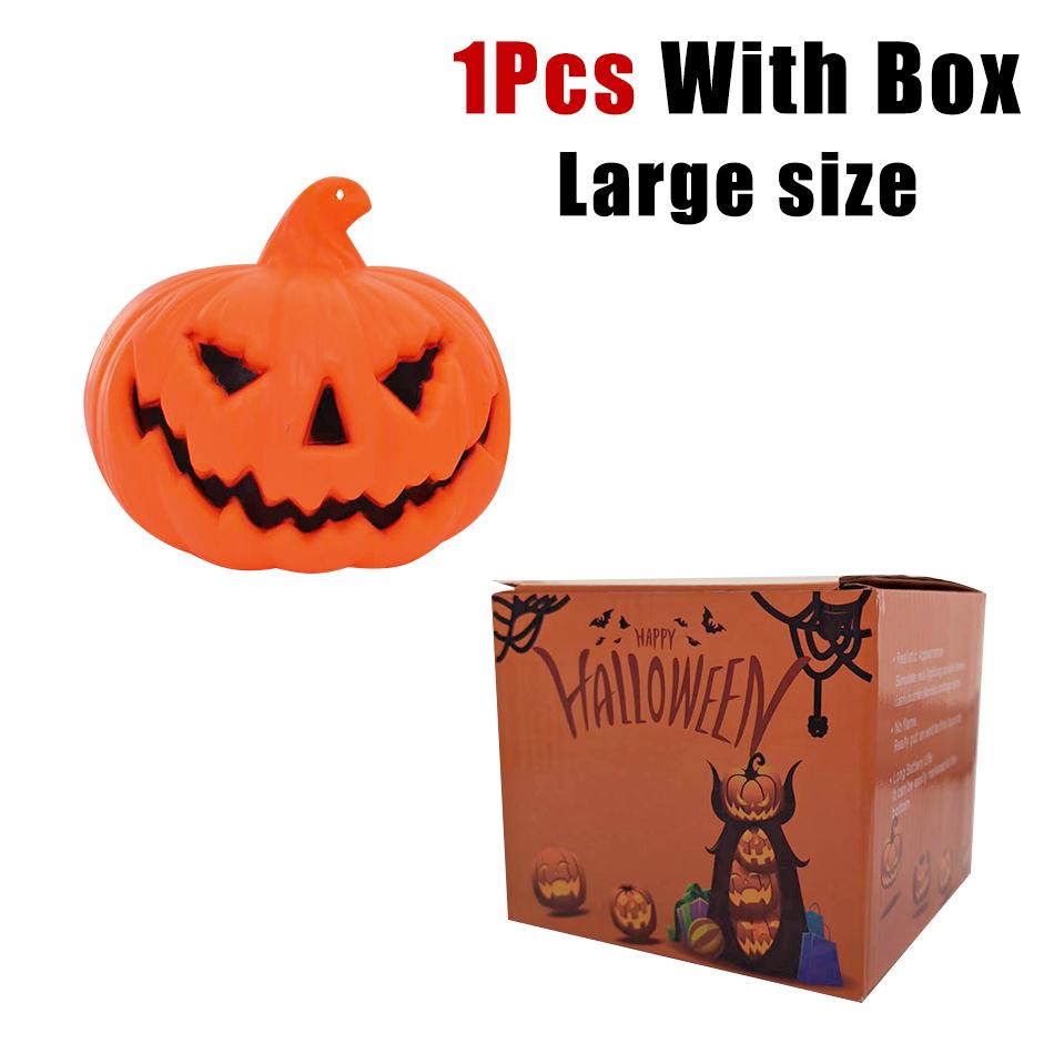 Luz de Abóbora LED de Halloween Decoração de Casa Lâmpada de Vela Suprimentos para Festa de Halloween Casa Assombrada Adereços de Terror Presentes para Crianças