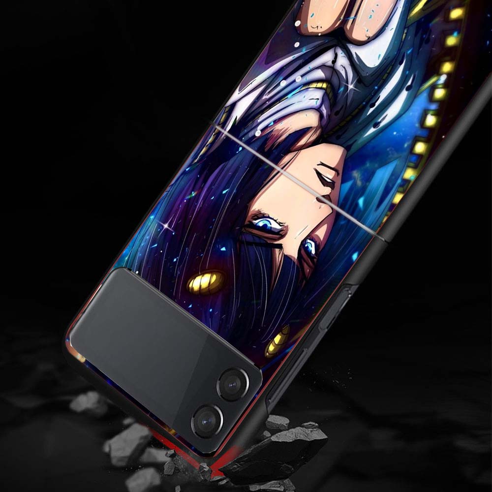 JoJo Adventure Bruno Buccellati Phone Case For Samsung Galaxy Z Flip 7 6 5 4 3 5G Shockproof Cover Z Flip7 Flip6 ZFlip5 Flip3 Fl