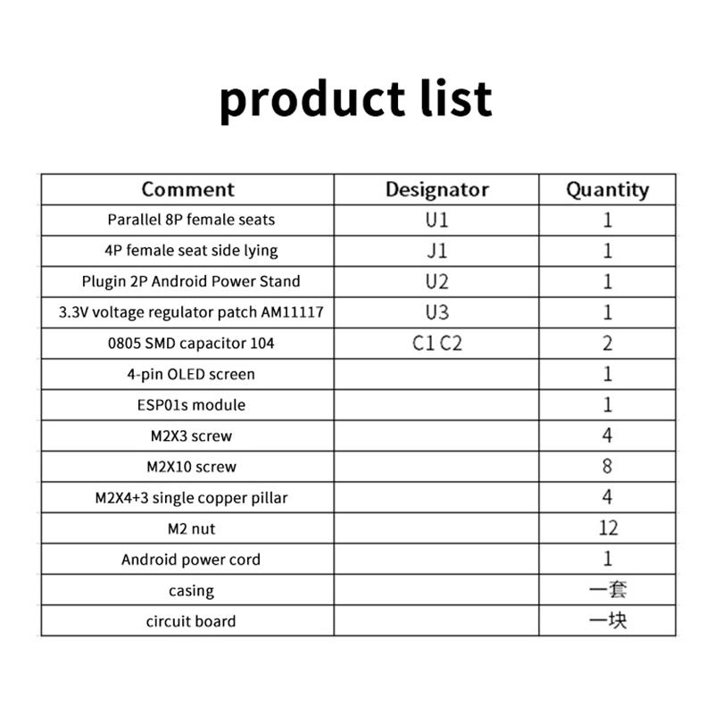 Esp8266 Mini Weather Clock Wifi Digital Clock Diy Soldering Kit Electronic Multifunctional Weather Station