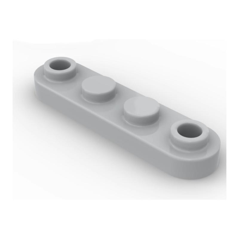 50g Building Blocks MOC 77845: 1x4 Round Corner Plate with Holes, Compatible Spare Parts Standard