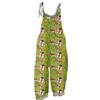 Women's Casual Loose Jumpsuit Christmas Print Wide Leg Jumpsuit Sleeveless With Pockets