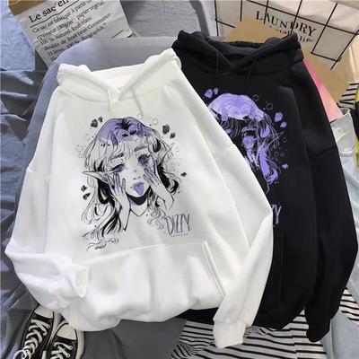 Felpa con Cappuccio da Donna Killua Zoldyck Manica Lunga Felpa con Cappuccio Vestiti Top Anime Giapponese Kawaii con Cappuccio