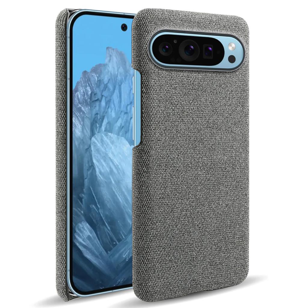 For Google Pixel 9/Pixel 9 Pro Case PC+Cloth Drop-Resistant Phone Protective Cover