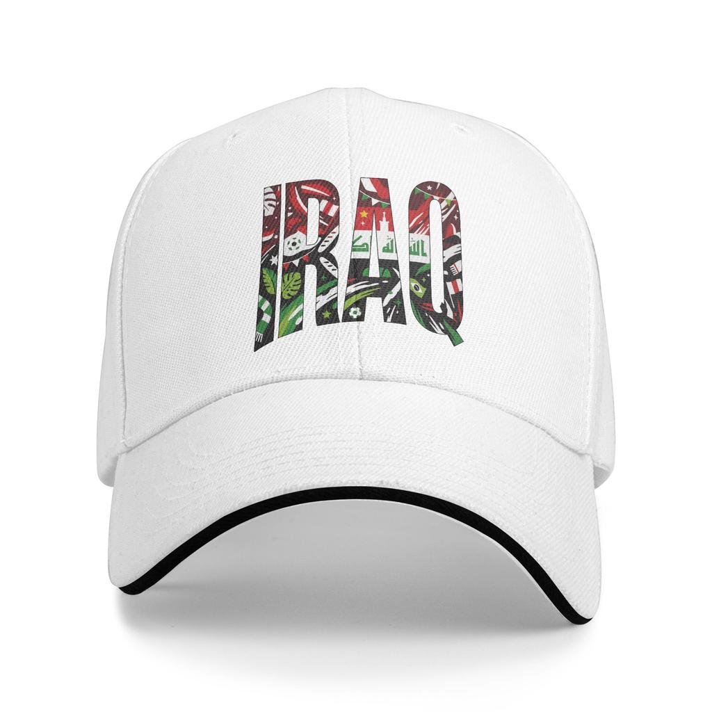 Women Unisex Iraq Flag Iraqi Outdoor Hat Sun Cap Casual Baseball Cap Sunscreen Hats