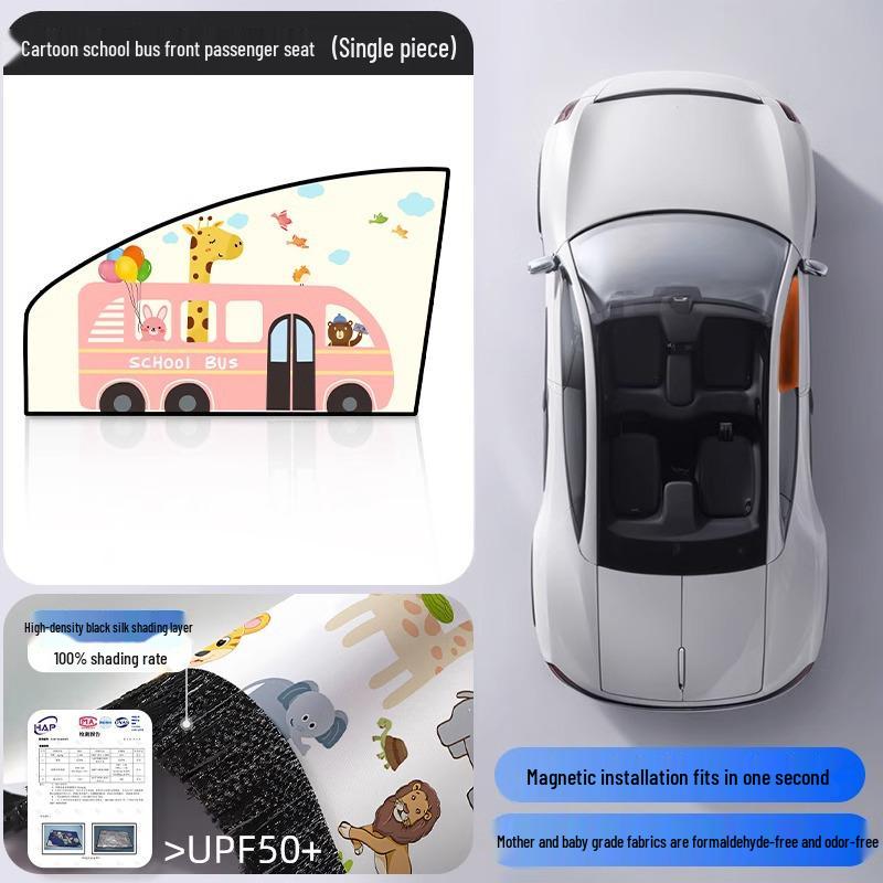 Magnetic Car Sun Shade Curtain for Baby - Side Window Sun Block & Privacy Protection