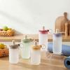 Transparent Plastic Water Bottle Portable Cold And Hot Drinking Cup With Handle Leak-proof Straw Water Cup For Kids Students
