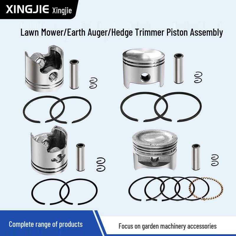 Four-Stroke Lawn Mower Piston Ring & Two-Stroke Brush Cutter Piston Assembly 