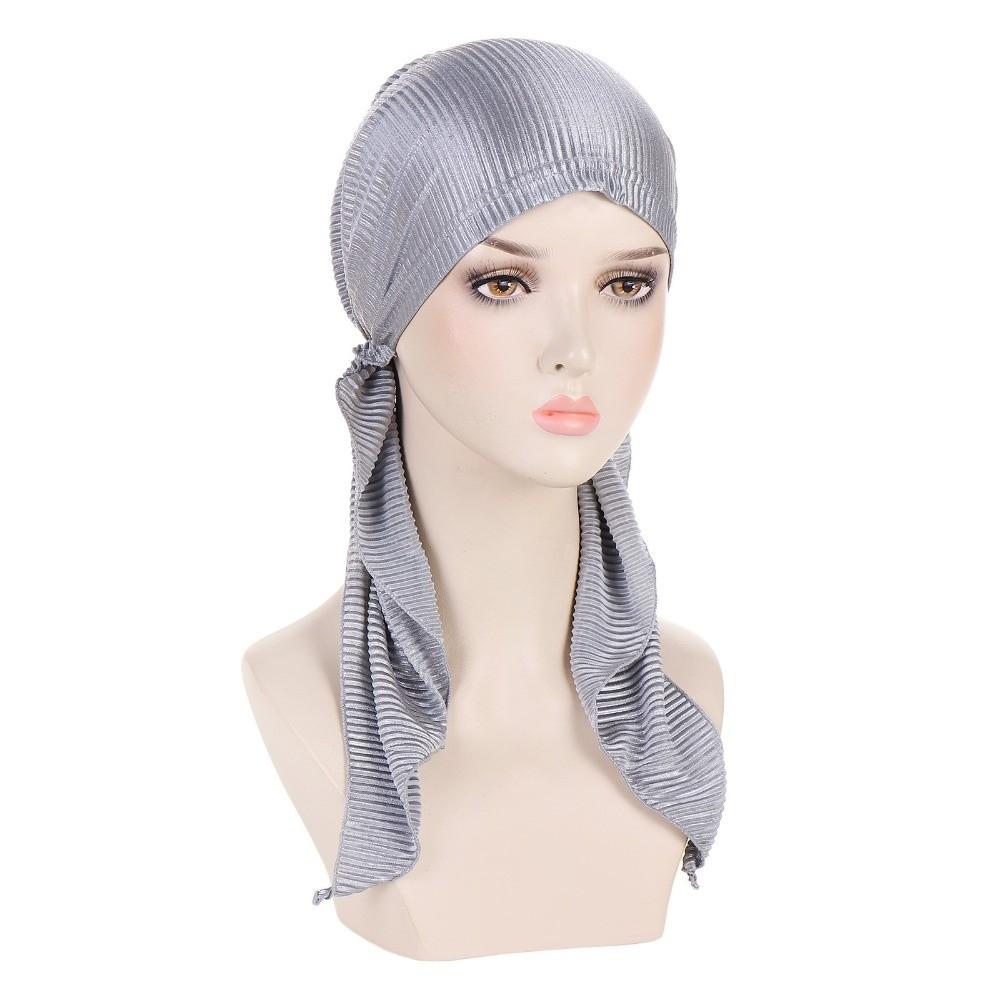 Elastic Cotton Women s Beanie Cap Soft Lady s Muslim Hijab Turbantes Caps  Muslim Women
