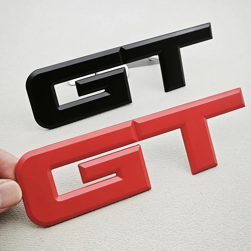 gycsn9 3D Metal Logo GT Car Rear Boot Trunk Emblem Fender Side Front Grille Badge Sticker Decals For Mustang GT Accessories