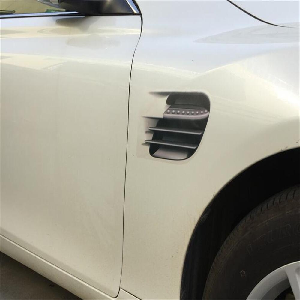 1 Pair of Vents Decorative Outlet Side Vents Sticker  3D Fake Vents Decorative