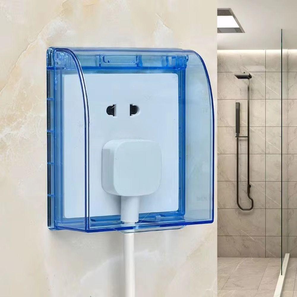 Kunststoff 86 Typ Wandsteckdose Wasserdichte Box Selbstklebende Steckdosen Zubehör Elektrischer Stecker Schutz Baby