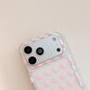 Frosted Translucent Polka Dot iPhone 15/16/17 Pro Max Double-layer Drop-proof Case