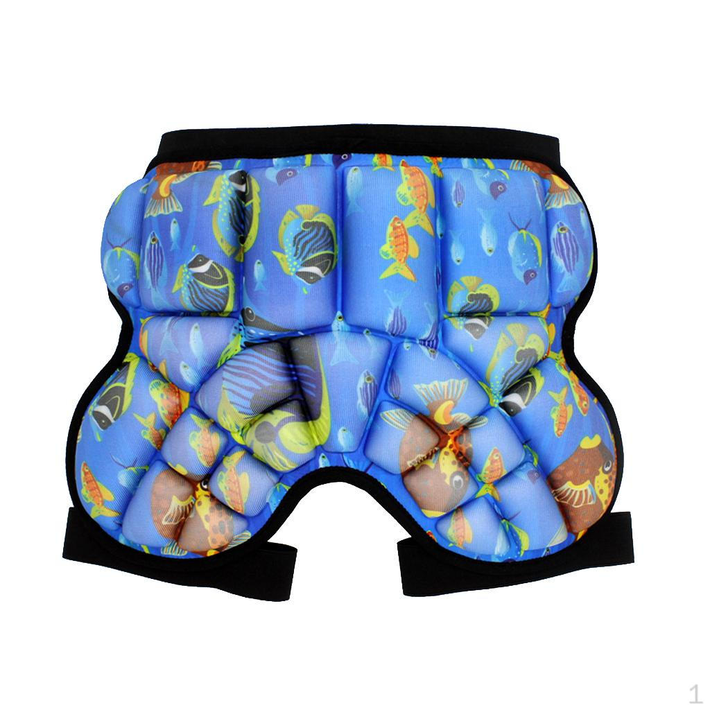 Pad Shorts Lightweight Hockey Pants Padded for Children Kids синий