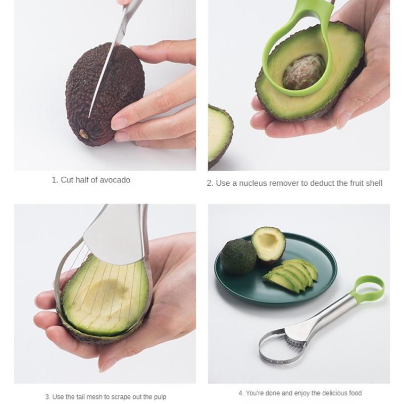 Avocado Gadget Stainless Steel Cutter Kitchen Gadgets Fruit Cutting Artifact All for Kitchen and Home Dragon Fruit Slices