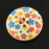 25Pcs 30mm 4 Holes Multicolor Wooden Buttons for Scrapbooking Sewing DIY Beads