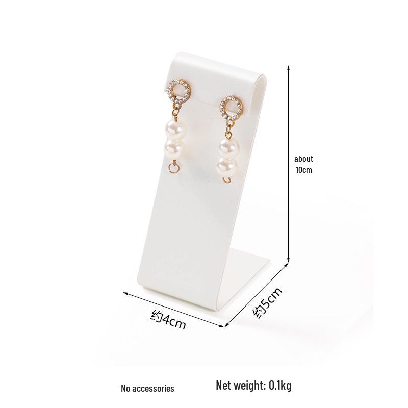 White Jewelry Display Stand for Bracelets, Rings, and Necklaces