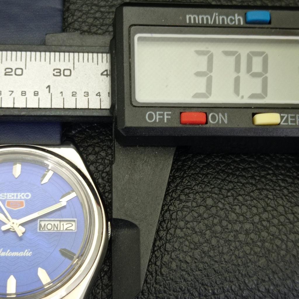 JAPAN VINTAGE SEIKO 5 AUTOMATIC 6309A MENS BLUE COLOR DIAL WATCH A701570-5 R206b-a701570