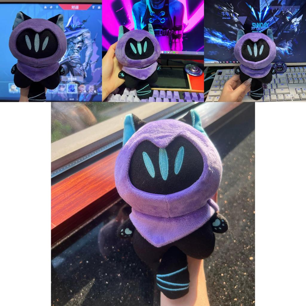 Valorant Omen Cat Plush Toy With Soft Pp Cotton For Fans Collectible Gift