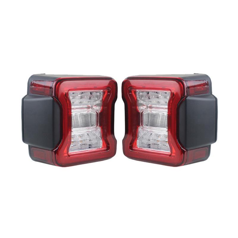 Smoked Black Style Taillights for Wrangler JL: Modified Rear Lights