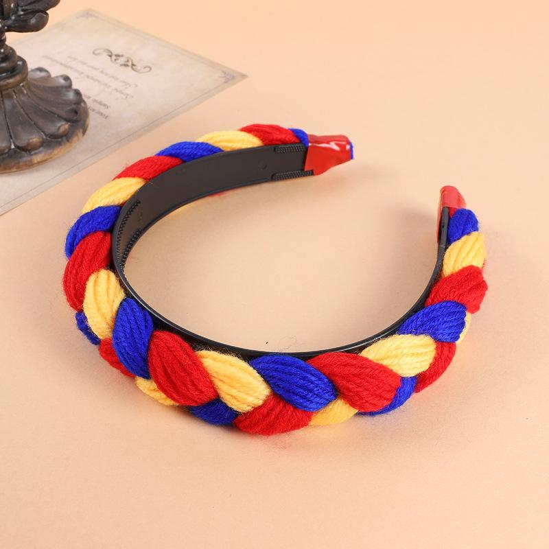 

Тибетский головной убор Тибетская шерстяная повязка на голову женская ретро заколка для волос косы заколка Сицзан танцевальное выступление аксессуары для волос