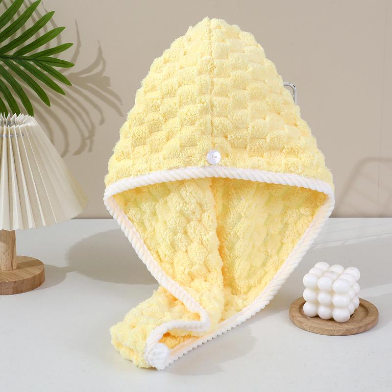 Microfiber Coral Fleece Quick-Dry Hair Wrap Towel