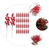 1PCS Christmas Red Berries Ornament Artificial Foam Berry Flower Branches DIY Wreath Xmas Tree Wedding Party Home Decoration