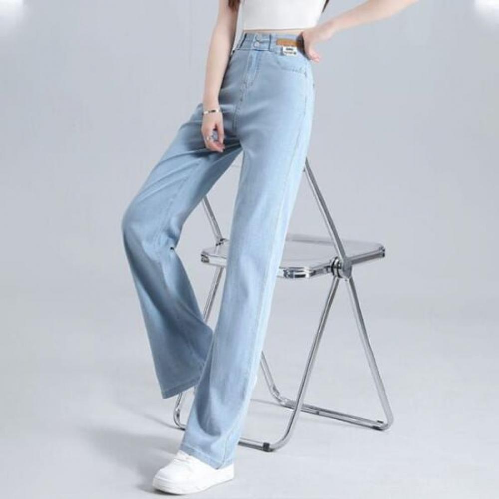 Navava Women S Ice Cool Thin Back Banded Denim pantS Np371