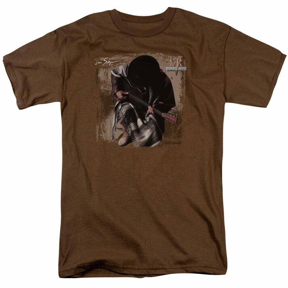 

Stevie Ray Vaughan In Step T Shirt Mens Licensed Rock Band Tee Coffee M