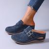 New Style Slippers with Retro Front Design, Women's Shoes with Soft Soles, Fashionable Half-slippers