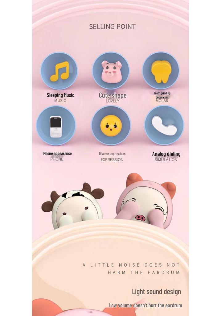 Children's Chewable Educational Toy Phone with Music & Stories