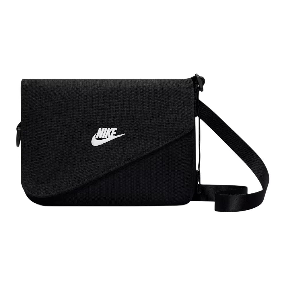 Nike Heritage Embroidered Logo Polyester Crossbody Bag Men bags Black IB4382010 Black