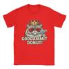 Donut Princess Cat Meme TShirt Summer  Harajuku TShirts Man Cotton O Neck Oversized Tees Short Sleeves Street Style Tshirt