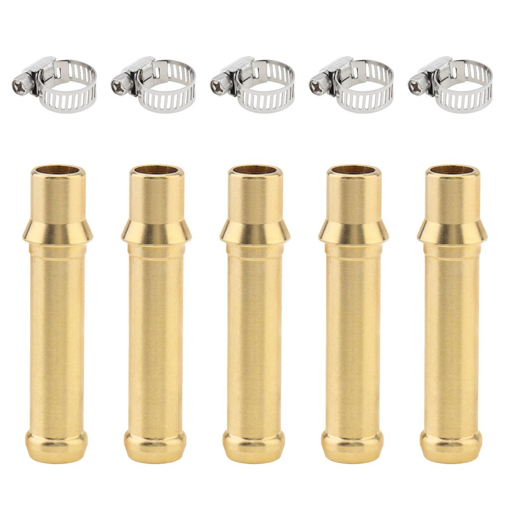 5 Sets Push Connectors Transmission Flush Kit Brass Fitt for 1996-2024 with Clamps