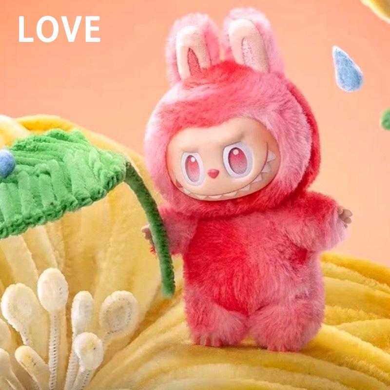 For Labubu Heartbeat Macaron Enamel The Monsters Face Blind Box Pvc Figurine Tabletop Ornament Kawaii Doll Birthday Gift