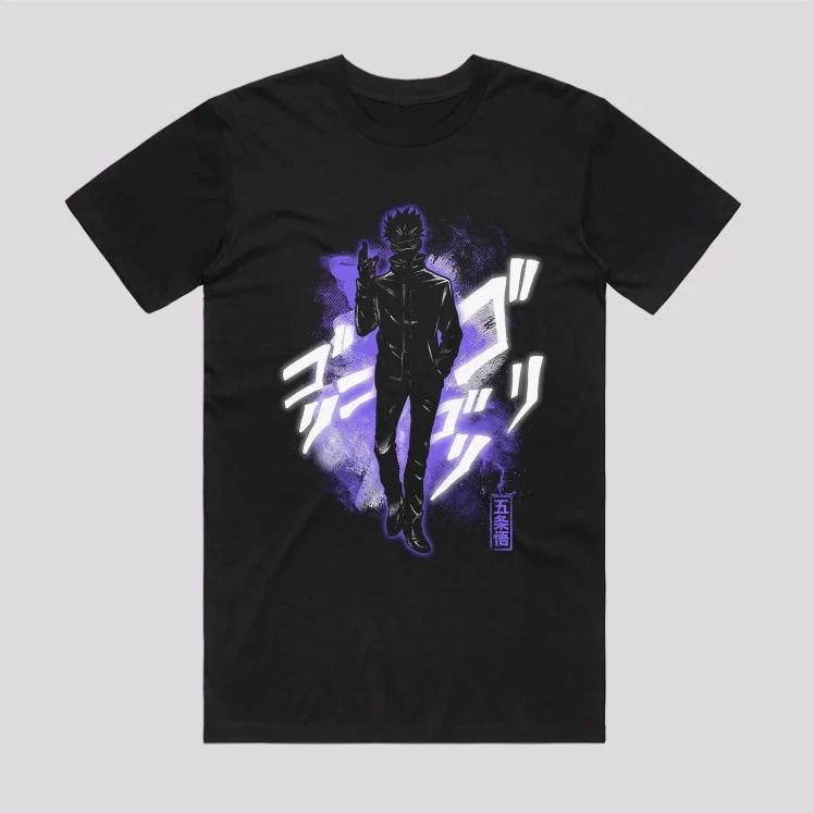 Anime Cosmic Jujutsu Sensei Japanese Style Black Tshirt Size S4XL S