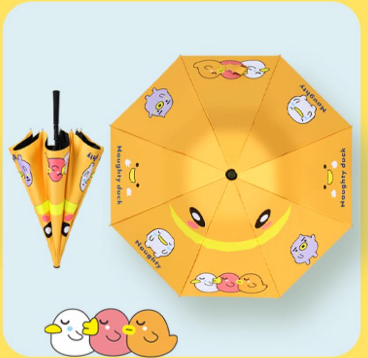 Children s hat umbrella creative cartoon sunshade umbrella long handle umbrella primary school children parent-child umbrella