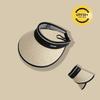 UV Vinyl Sun Protection Empty Top Hat Women's Summer Foldable Straw Visor UV Protection Cycling Versatile Sun Hat