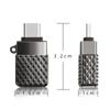 USB C to USB 3.0 OTG Adapter Type C Male to Female Converter with Keychain Zinc Alloy Case for Smartphones Tablets Accessories
