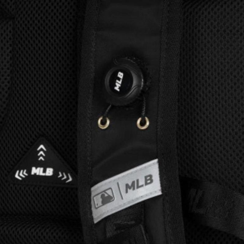 New MLB Polyester Backpack Regular Kids' Black 7ABKMC55N-50BKS