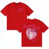Rapper Omar Courtz Erste Muse Herz Grafiken Oberteile Unisex Damen Ästhetisches Gemütliches T-Shirt Übergroß Jugendliche Kurzarm-T-Shirt