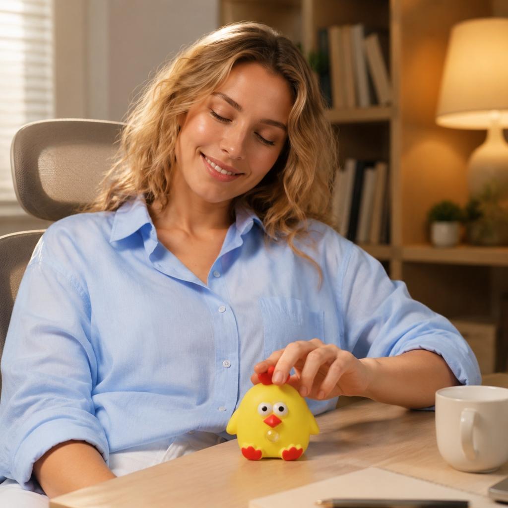 Soft Squeeze Chicken Shaped Bath Toy for Toddlers and Babies BPA Free Flexible Material with Cartoon Design Suitable for Water Play