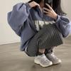 Koreanische Chic Y2k Lose Zip Up Pullover Frauen Herbst Dicken Stil Casual Brief Drucken Kleidung Neue Harajuku High Street Solide tops
