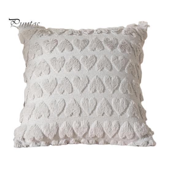 

Наволочка с 3D-узором в виде сердца, короткая плюшевая наволочка со скрытой молнией для спальни, гостиной, дивана, украшения для новогодней вечеринки 1pc светло-серый