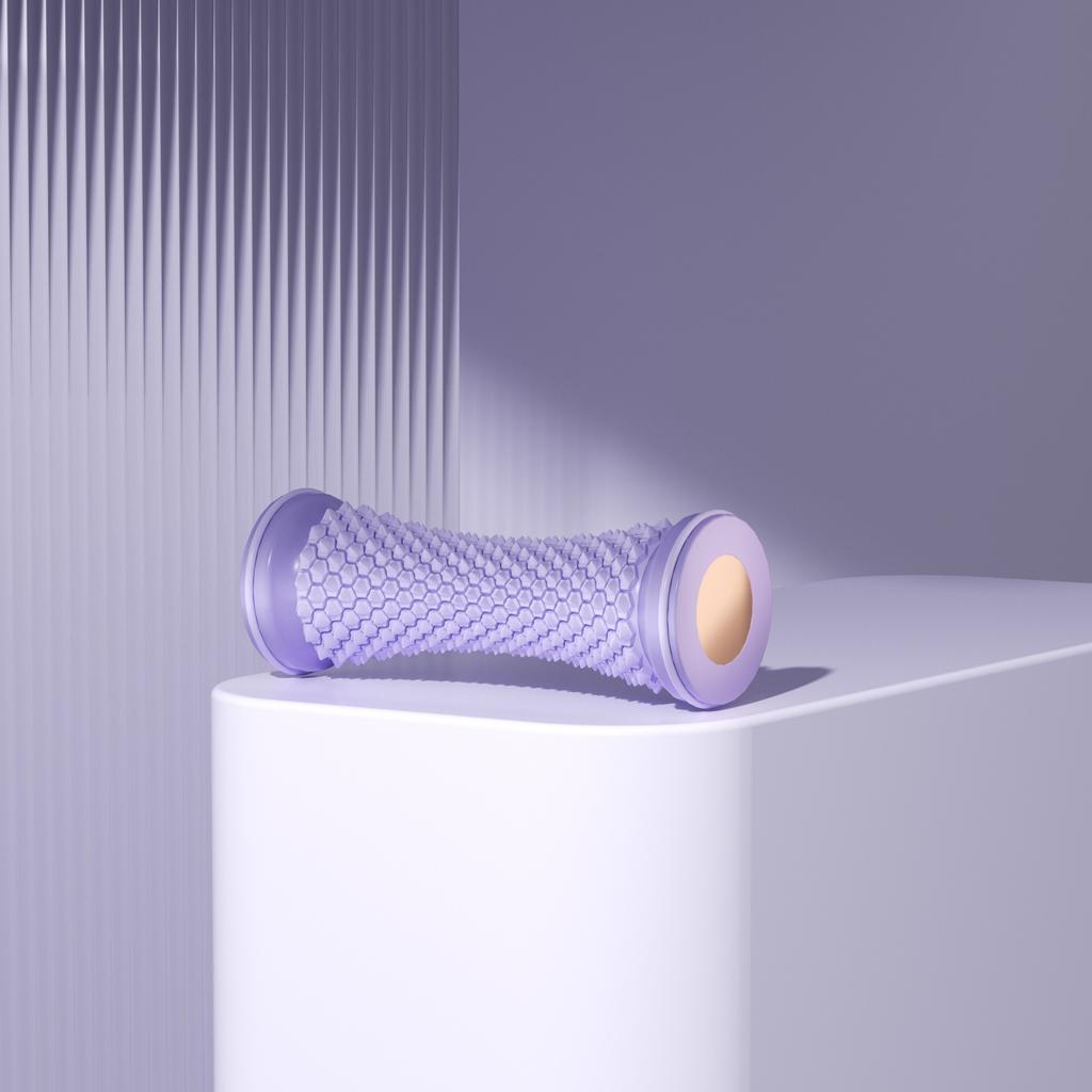 1pc Plastic Yoga Muscle Massage Roller Foot Training Device Multi-functional Foot Roller for Muscle Network Drainage Calf Waist