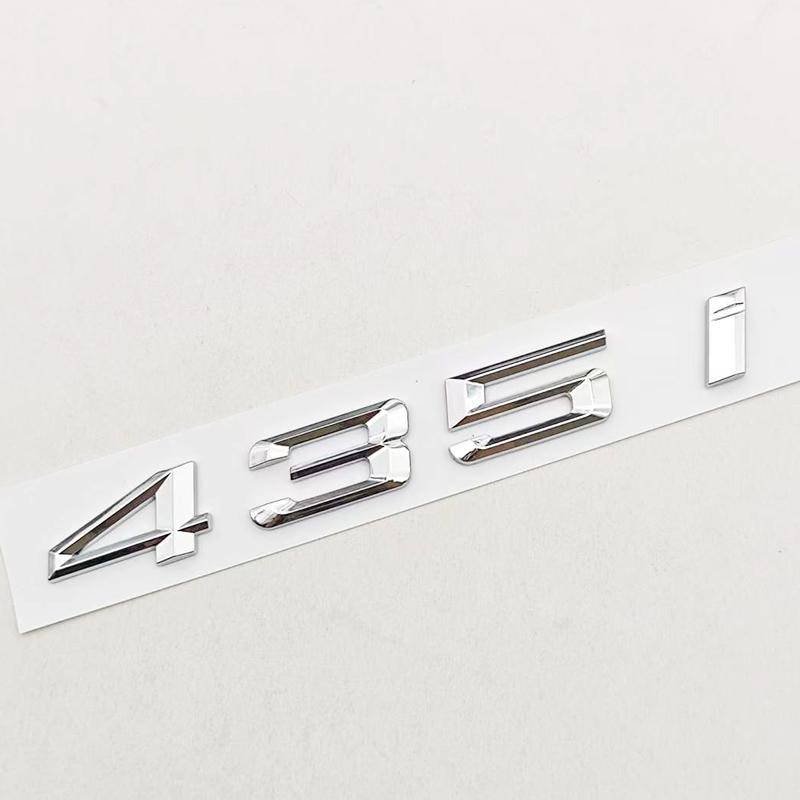 3D ABS Car Letters Logo 435i 440i Badge Sticker Rear Trunk Emblem Decals For BMW 4 Series 435i 440i F32 F33 F36 Atuo Accessories