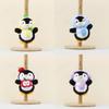 Cute Animal Penguin Plush Toy Keychain With Pp Cotton Filling For Idea Gift