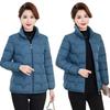 Autumn and winter down padded jacket slim and thin middle-aged padded jacket short light small padded jacket